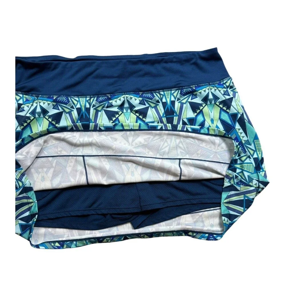 Title Nine Gidget Geometric Skort Skirt Womens Size XL Golf Tennis Pickleball